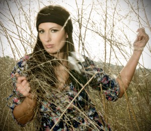 Brunette in the Tall Reeds