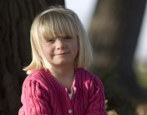 Cute Blonde Girl Portrait