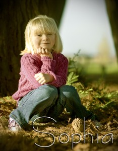Young Blonde Infant Girl in the Park