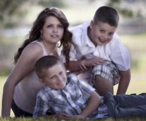 Mother and Sons Portrait