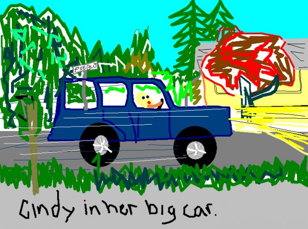 Cindy- in- Her- Big- Car