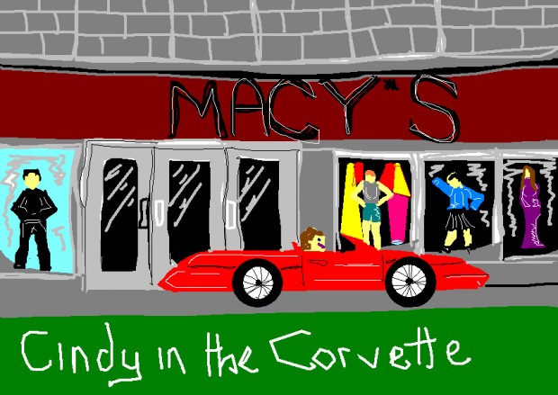 Cindy- in- the- Corvette